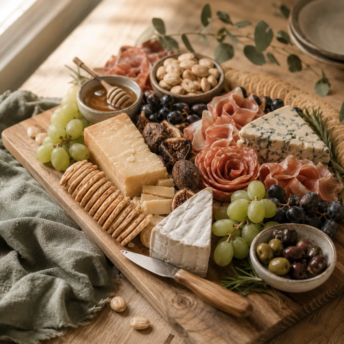 Cheese and charcuterie board