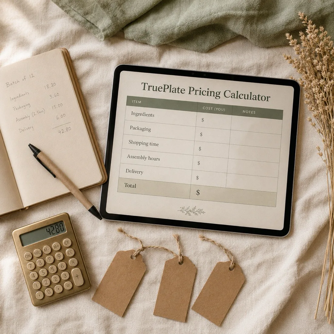 TruePlate Pricing Calculator
